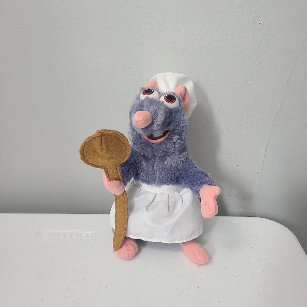 Disney Parks Ratatouille Remy With Spoon Plush Stuffed Animal Toy